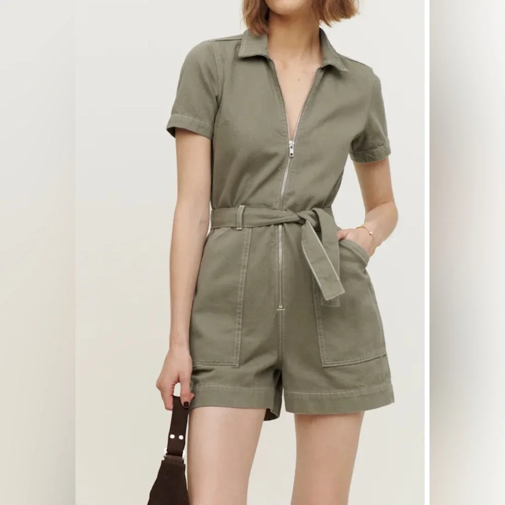 Reformation Short Sleeve Jumpsuit